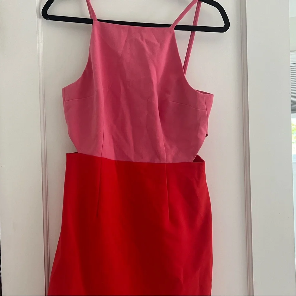 French Connection Colorblock Cutout Dress - Picture 3 of 6